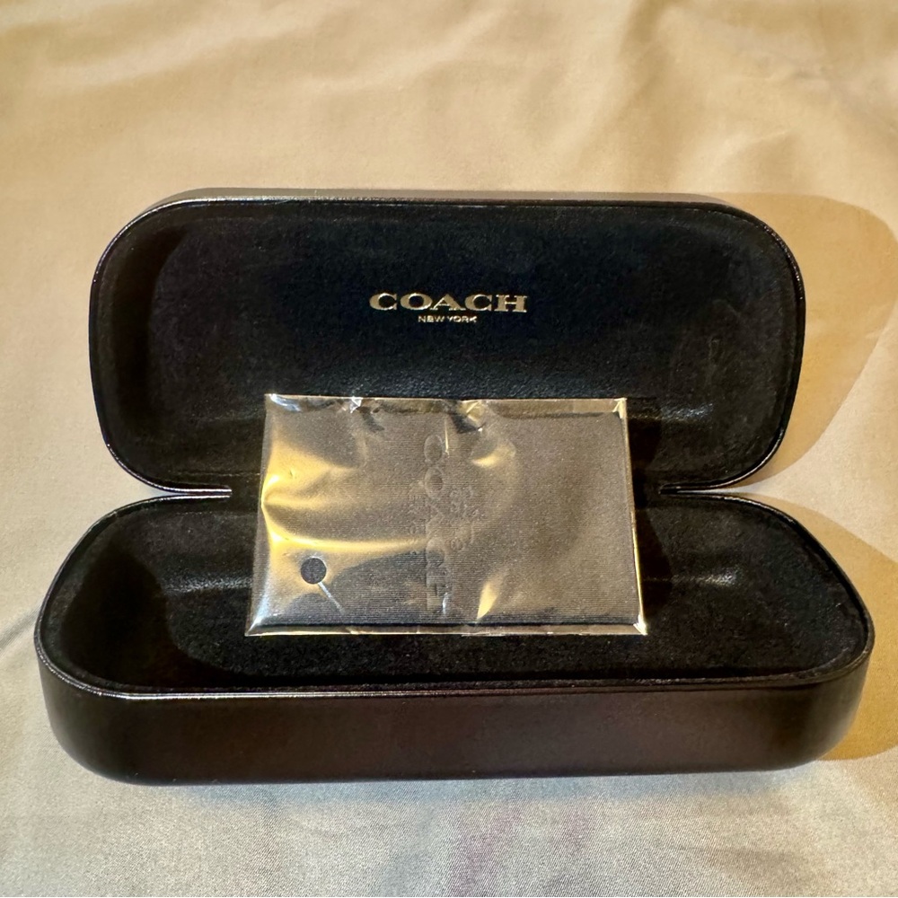 Coach Black Sunglasses Case Clamshell Design